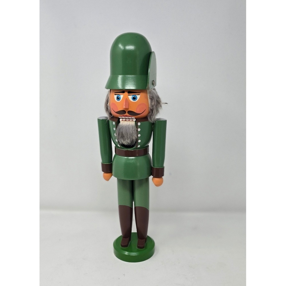 Vtg‎ Erzgebirge Volkskunst green forester holiday german nutcracker Christmas